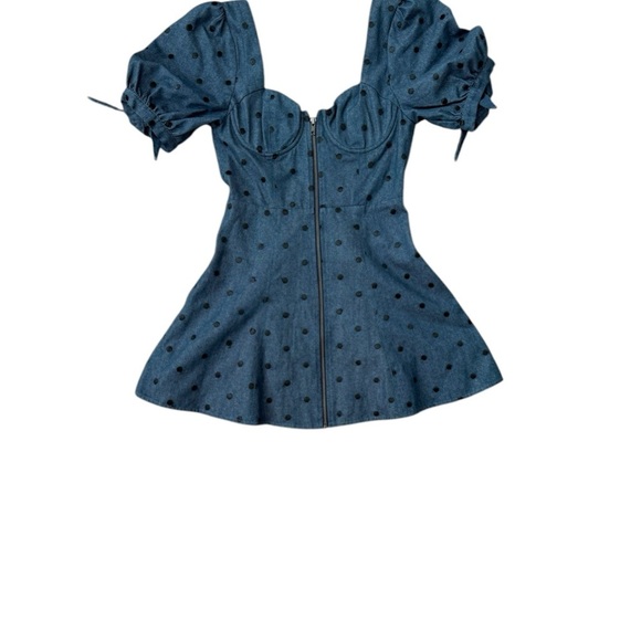 TulaRosa Dara Dress in Denim Blue Mini Dress Size Small - Picture 1 of 11
